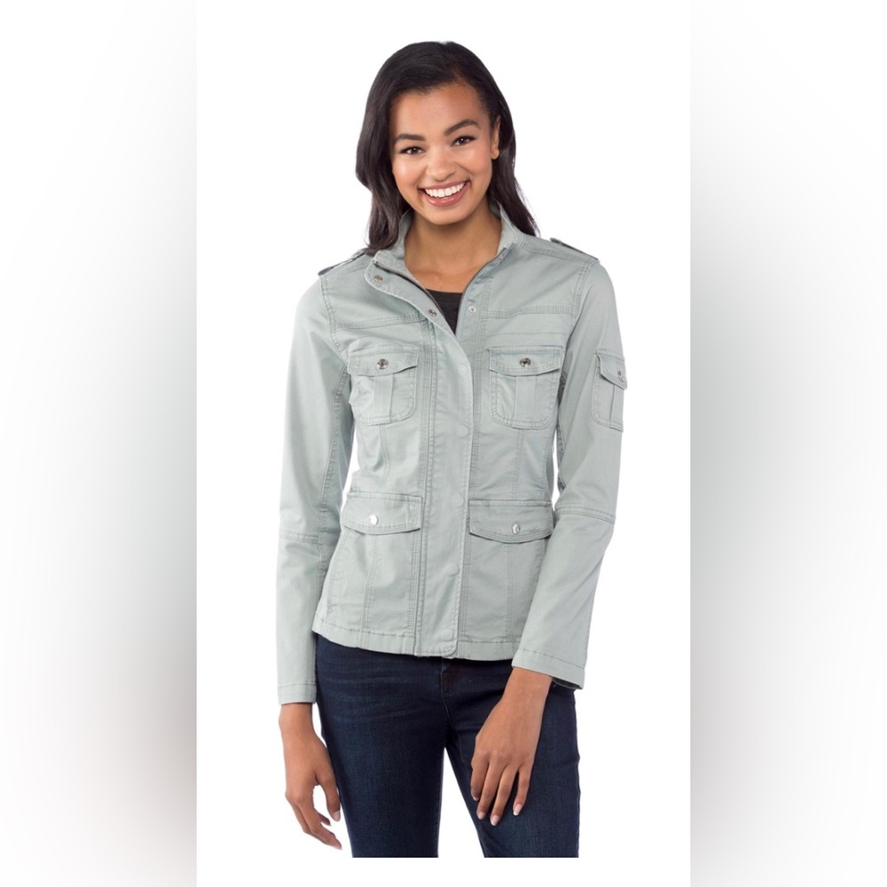 NWOT Kensie Jeans Solid Utility Jacket
Light Sage